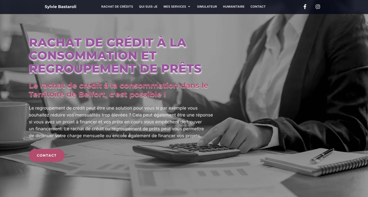 Aperçu du site Sylvie Bastaroli