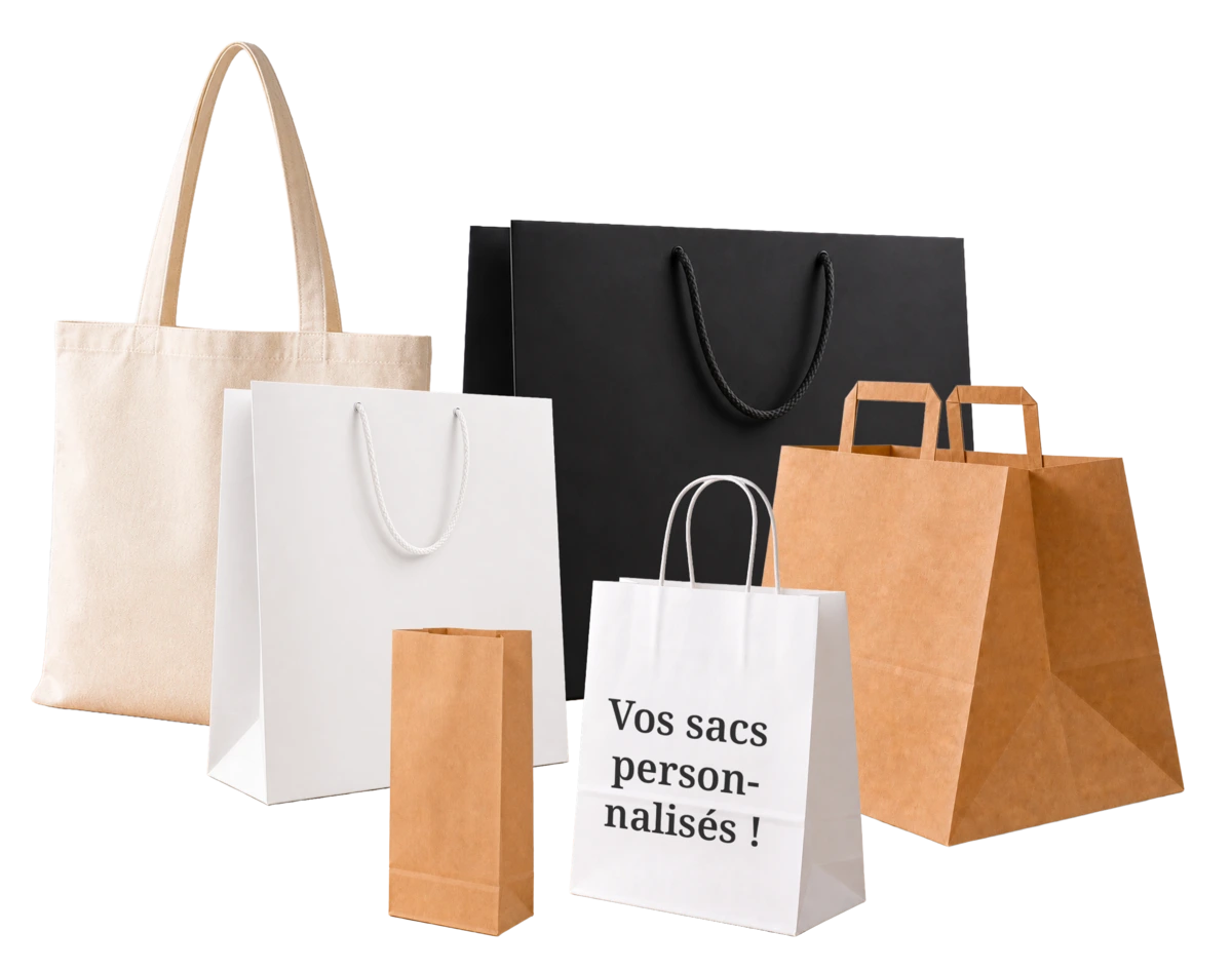 Ensemble de sacs papier personnalisés CPEP